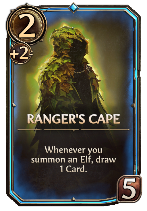 Ranger's Cape, Neutral Artifact card in Might & Magic Fates