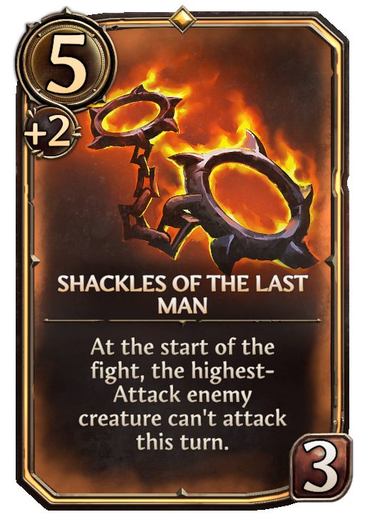 Shackles of the Last Man, Neutral Artifact card in Might & Magic Fates