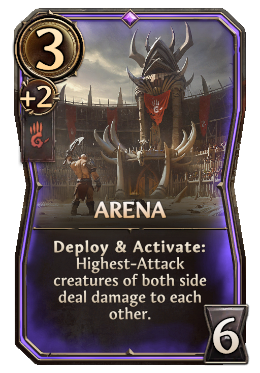 Arena, Stronghold Building card in Might & Magic Fates