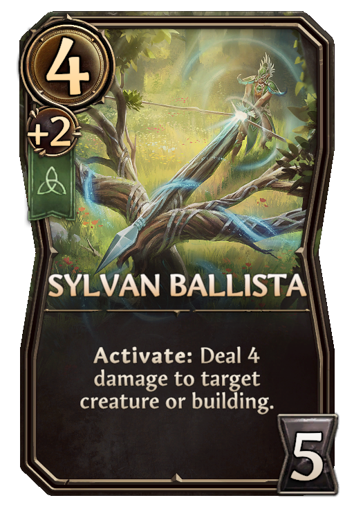 Sylvan Ballista, Sylvan Building card in Might & Magic Fates
