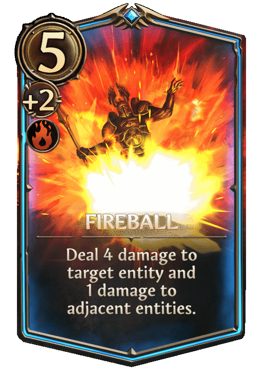 Fireball, Inferno Spell card in Might & Magic Fates