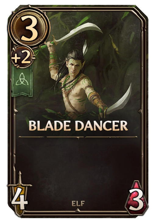 Blade Dancer, Sylvan Unit card in Might & Magic Fates