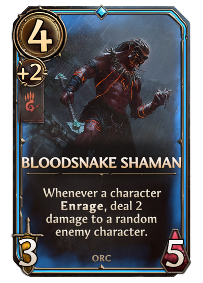 Bloodsnake Shaman, Stronghold Unit card in Might & Magic Fates