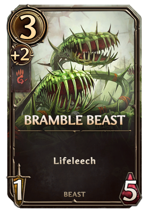 Bramble Beast, Stronghold Unit card in Might & Magic Fates