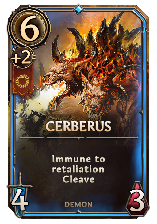 Cerberus, Inferno Unit card in Might & Magic The Card Game