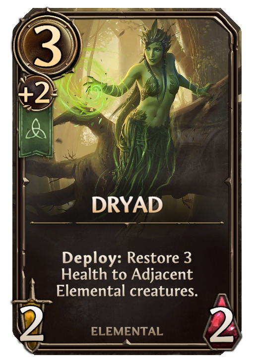 Dryad, Sylvan Unit card in Might & Magic Fates