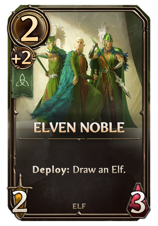 Elven Noble, Sylvan Unit card in Might & Magic Fates