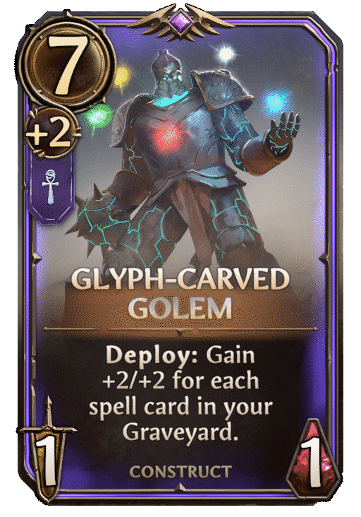 Glyph-Carved Golem, Academy Unit card in Might & Magic Fates