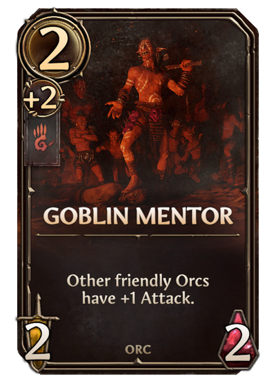 Goblin Mentor, Stronghold Unit card in Might & Magic Fates