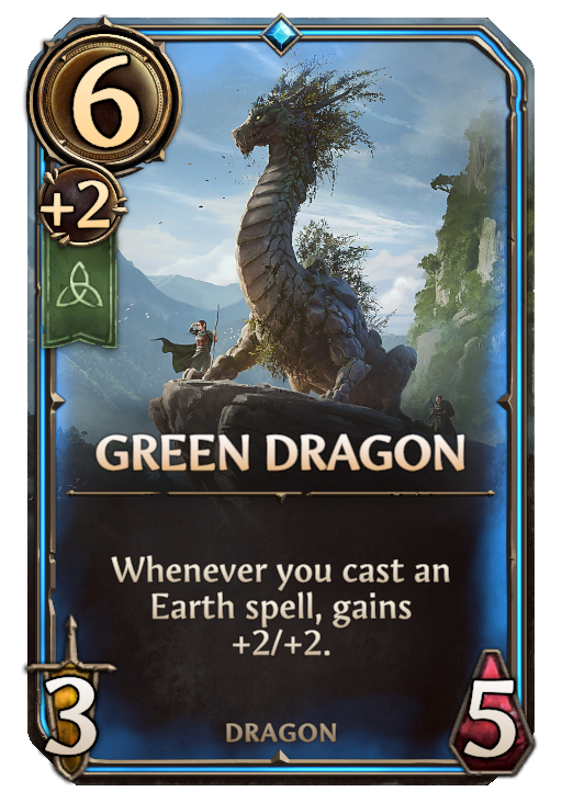 Green Dragon, Sylvan Unit card in Might & Magic Fates
