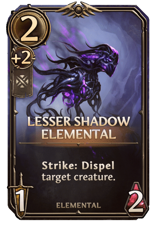 Lesser Shadow Elemental, Neutral Unit card in Might & Magic Fates