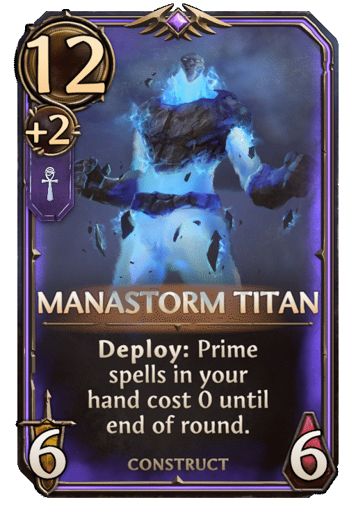 Manastorm Titan, Academy Unit card in Might & Magic Fates