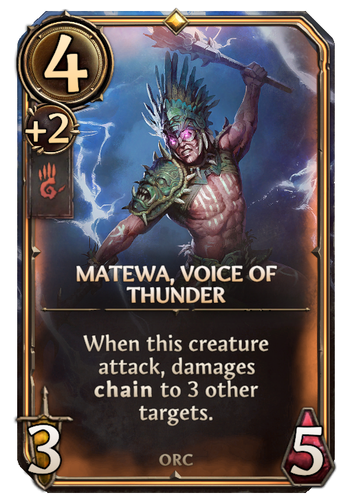 Matewa, Voice of Thunder, Stronghold Unit card in Might & Magic Fates