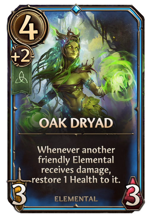 Oak Dryad, Sylvan Unit card in Might & Magic Fates