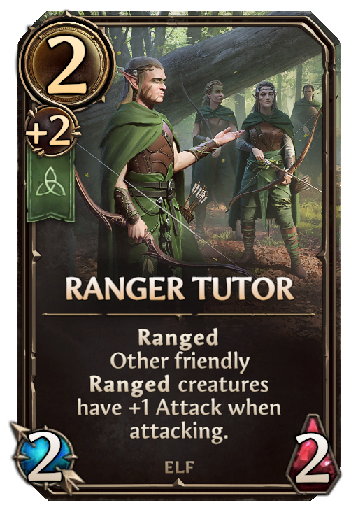 Ranger Tutor, Sylvan Unit card in Might & Magic Fates