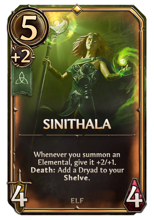 Sinithala, Sylvan Unit card in Might & Magic Fates