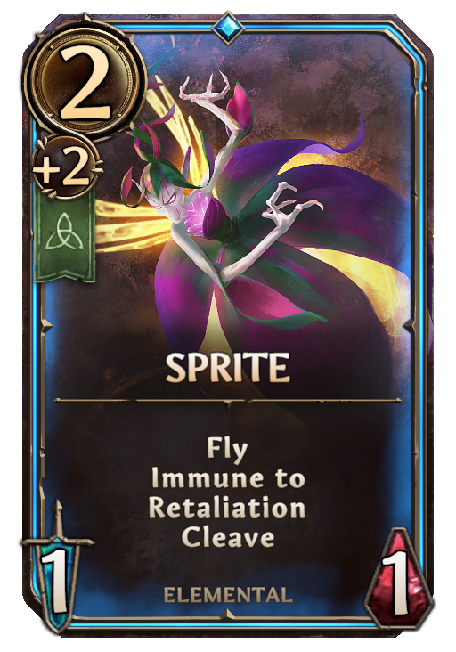 Sprite, Sylvan Unit card in Might & Magic Fates