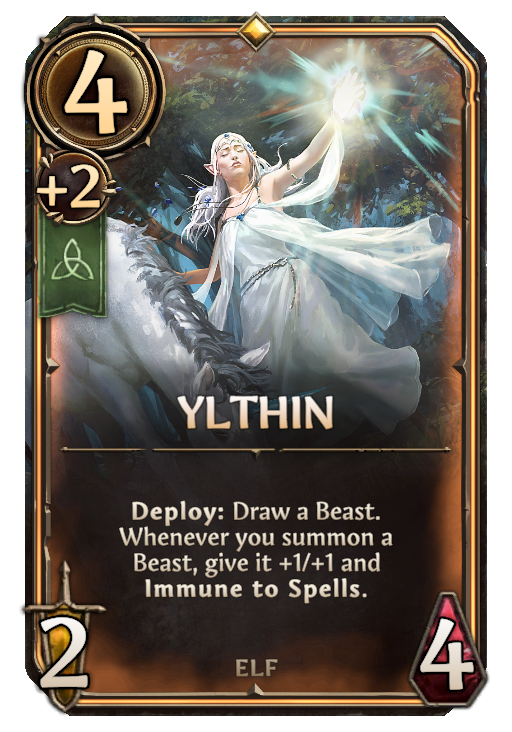 Ylthin, Sylvan Unit card in Might & Magic Fates