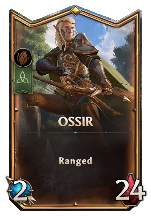 Ossir, Sylvan hero card in Might & Magic Fates