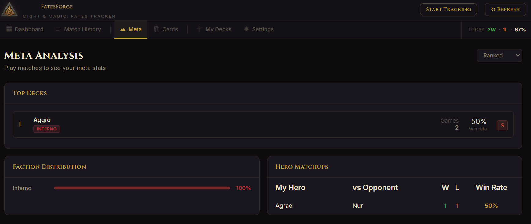 FatesForge Match History